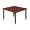 Kee Square Square Classroom Tables, 30 W, 30 L, 23-34 H, Wood, Metal TB3030CHAPBK - alternate 5